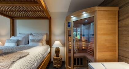 Luxury residence in Métabief, suites, apartments, private spa and sauna