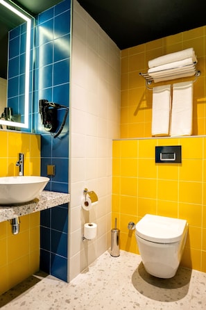 Chambre Premium, 1 trĂšs grand lit, vue mer | Salle de bain