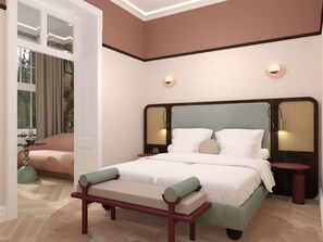 Habitación superior, 1 cama matrimonial y sofá cama