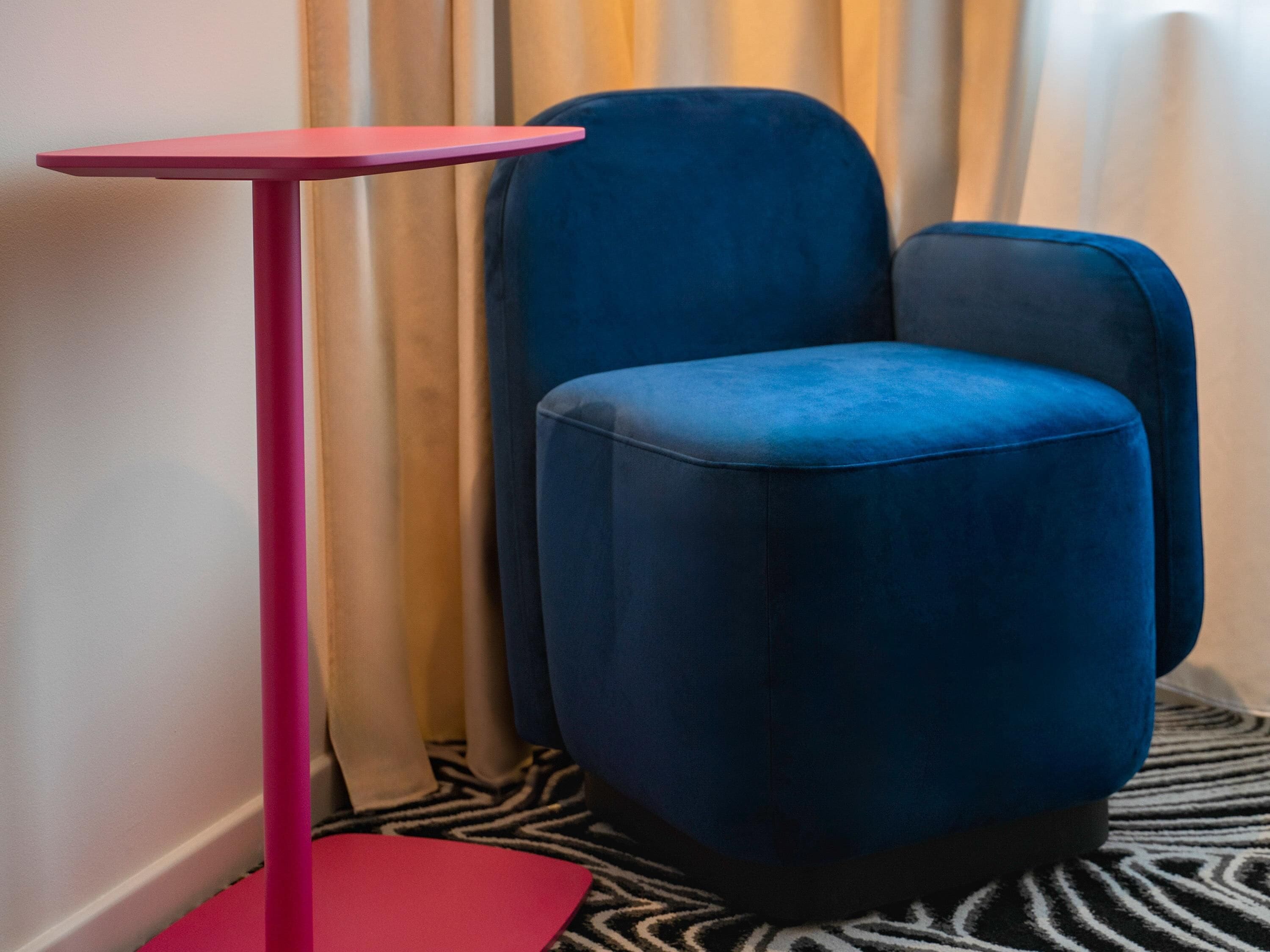 Premium bedding, down comforters, memory foam beds, minibar