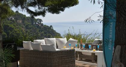 Villa 6 Chambres, Super Cavalaire,12 Personnes vue mer 180 Degrés,plage Privée