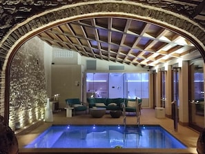 Indoor pool, a heated pool