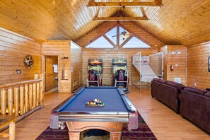 Game room - Luxury Cabin w/ Tree Top Mountain Views, Game Room, Hot Tub, Pets Welcome!

 (Sevierville)