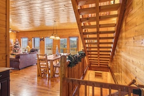 Interior - Luxury Cabin w/ Tree Top Mountain Views, Game Room, Hot Tub, Pets Welcome!

 (Sevierville)