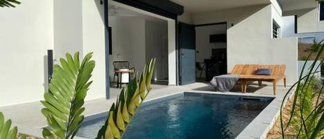 Una piscina riscaldata