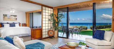 คอนโด, เตียงคิงไซส์ 1 เตียง (Keauhou Kona Surf & Racquet Club#3-10) | บริเวณนั่งเล่น