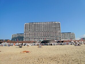 在海滩