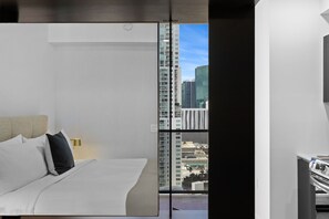 1 habitación, ropa de cama de alta calidad y cortinas blackout