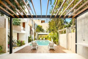 Pool - Luxurious apartment, private Jacuzzi near beach (Tulum)