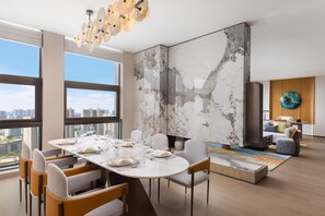 Suite, 1 King Bed (Ambassador) | Living area - Hotel Plume Chengdu, Tapestry Collection By Hilton (Chengdu)