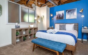 2 bedrooms, iron/ironing board, travel crib, WiFi