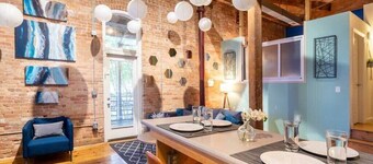 100 Year-Old Historic Brick 2BR Loft -Large Patio1