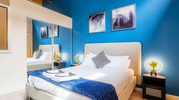 2 bedrooms, iron/ironing board, travel crib, WiFi