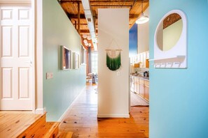 Interior - 100 Year Old Historic Brick 2BR Loft High Ceiling3 (Durham)