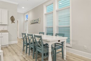 Townhome, Multiple Beds, Pool Access, Ocean View (5410 Gulf Dr) | Dining - Spectacular Gulf Views w/ Private Pool! Remarkable 3BR 3.5ba Bedding for 12! (Panama City Beach)