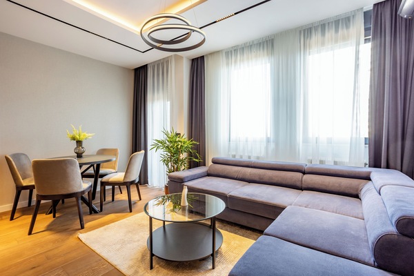 Deluxe Apartment | Egyptian cotton sheets, premium bedding, memory foam beds, soundproofing