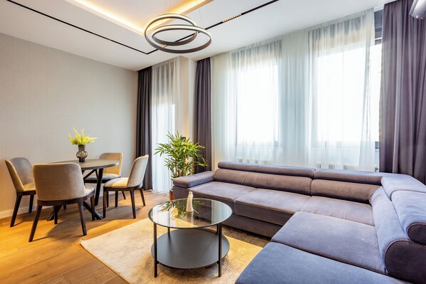 Deluxe-Apartment | Bettwäsche aus ägyptischer Baumwolle, hochwertige Bettwaren