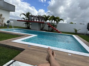 Alberca al aire libre 