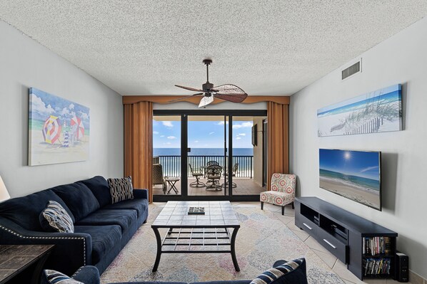 TV - 2 Pools | Steps from Beach | Romar House 506A | My Beach Getaways (Orange Beach)