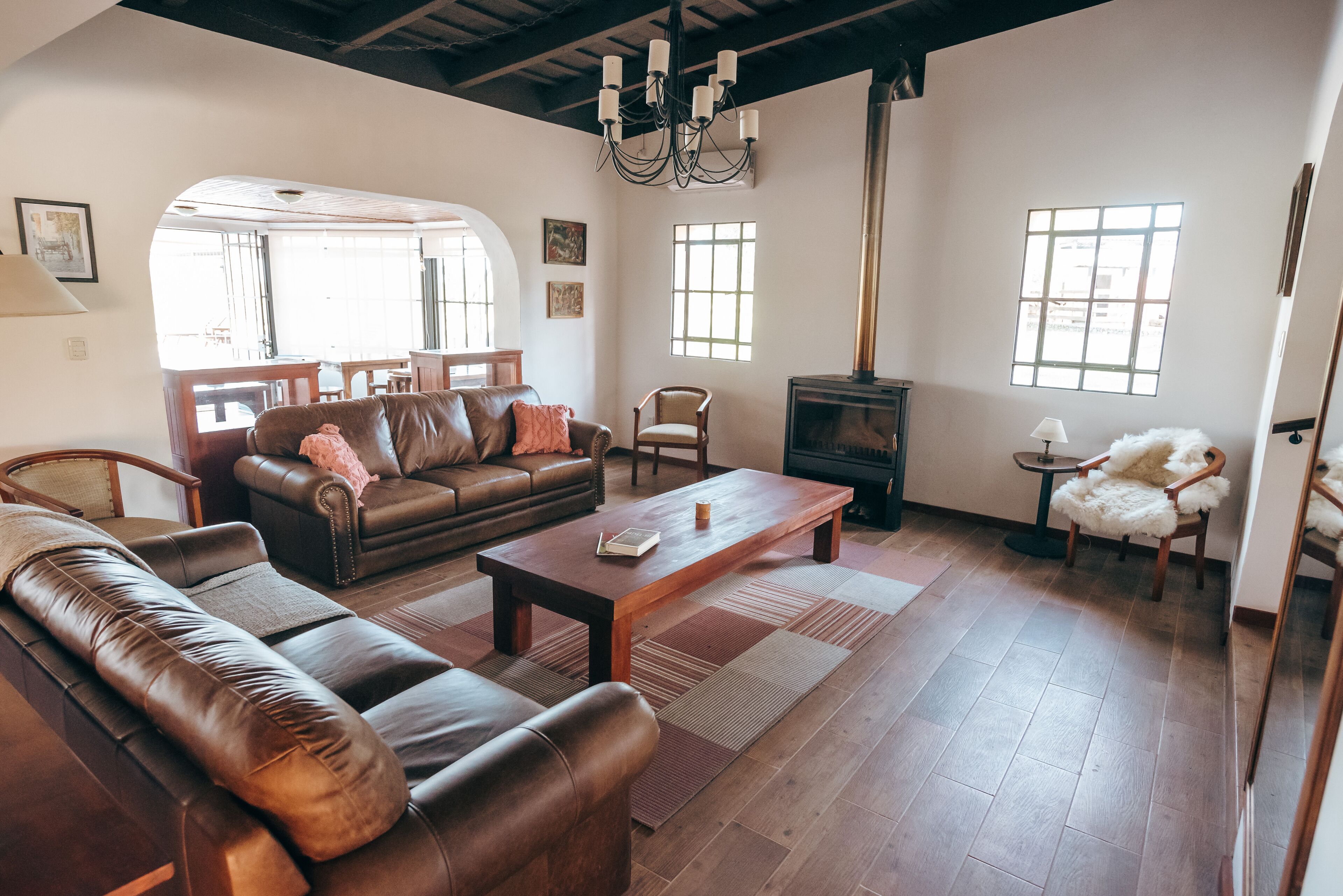 Área de estar no saguão