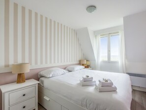 1 bedroom, bed sheets - Appartement Loma - Welkeys (Blonville-sur-Mer)