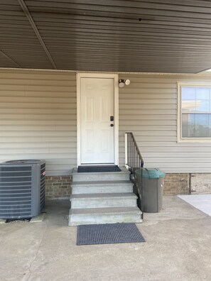 Exterior detail - The Farmhouse. Quiet, modern. Family Friendly.  Short drive to the beach!  (Newport)