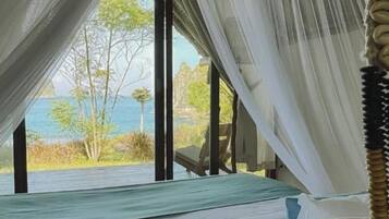 Bungalow, quang cảnh bãi biển | Bộ đồ giường cao cấp, minibar, két bảo mật tại phòng, bàn