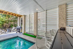 Una piscina riscaldata