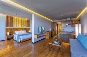 Suite | Sala de estar | Smart TV de 43 pulgadas con canales digitales 