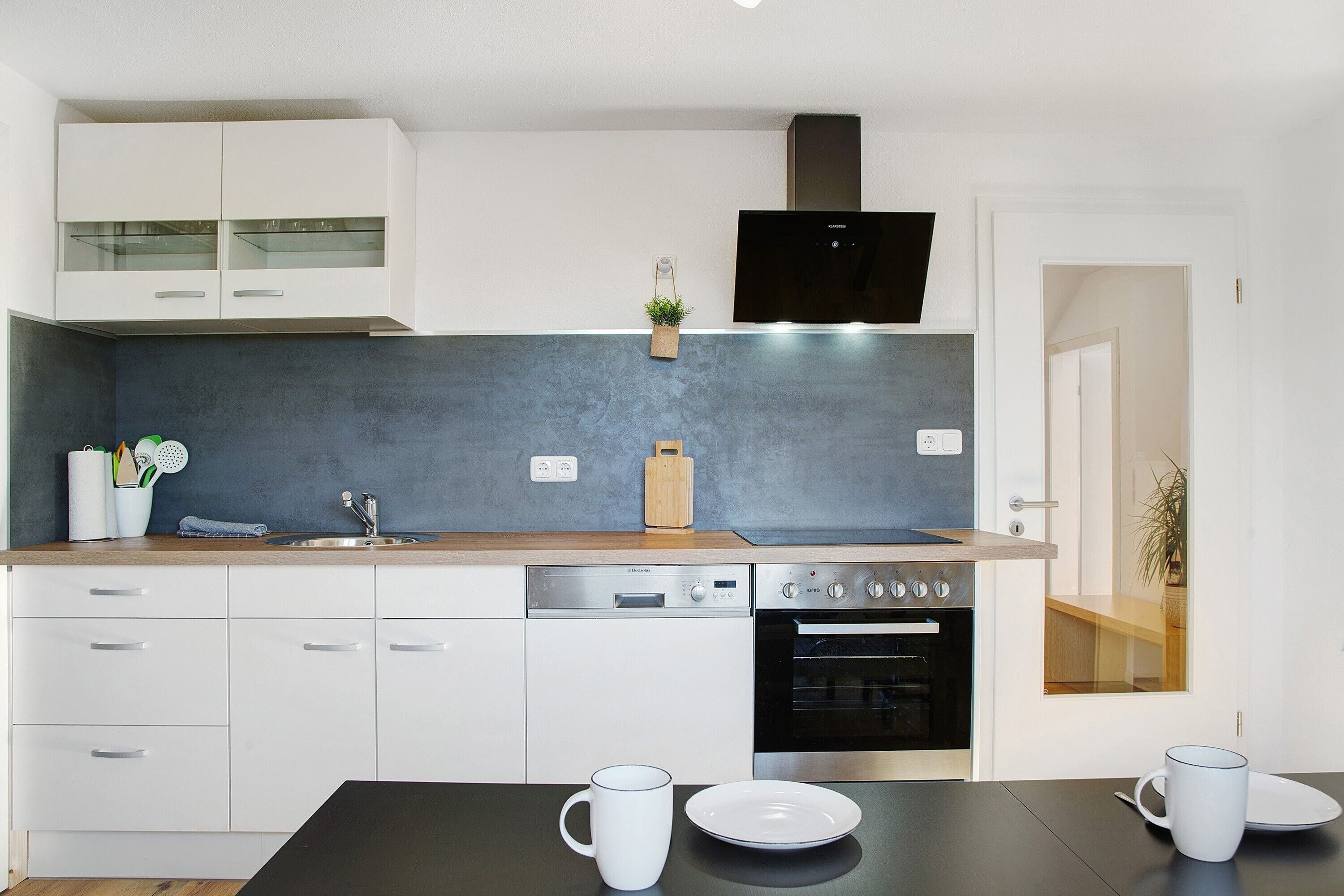 Kühlschrank, Ofen, Herdplatte, Geschirrspüler