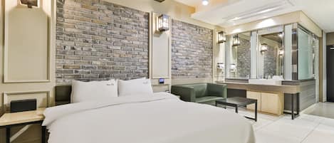 Chambre Standard, 1 lit double | Literie de qualité, lit avec matelas en mousse à mémoire, décor unique