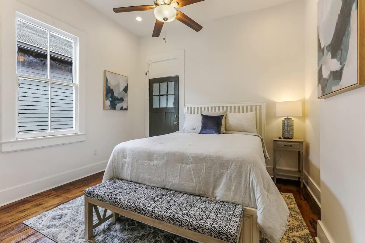 5 bedrooms, iron/ironing board, travel cot, WiFi