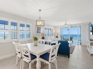 Condo, Multiple Beds, Balcony, Ocean View (#601 - No Pets) | In-room dining - Estero Island Beach Villas by Distinctive Beach Rentals (Fort Myers Beach)