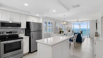Condo, Multiple Beds, Balcony, Ocean View (#601 - No Pets) | Private kitchen | Coffee/tea maker