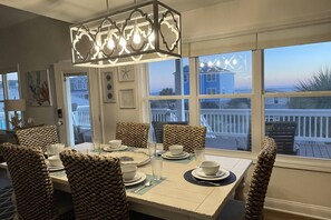 Dining - Gorgeous 2nd Row Oceanview 4 Bedroom Home with Large Salt Water Pool (Oak Island)