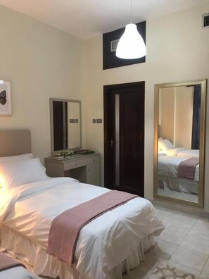 1 bedroom, blackout curtains, iron/ironing board, free WiFi