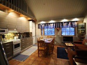 Fridge, microwave, dishwasher, toaster