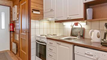 Fridge, microwave, dishwasher, toaster