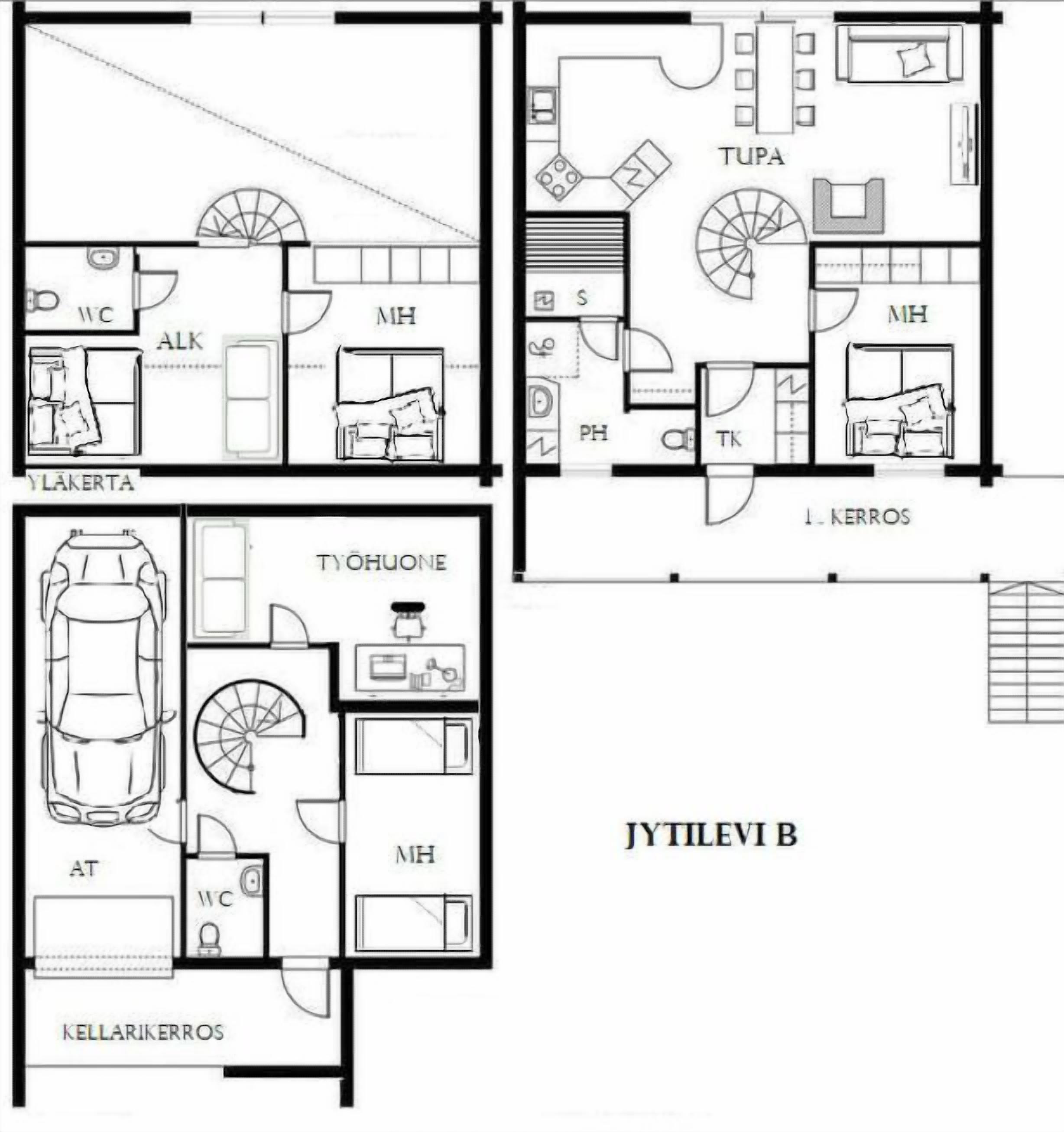 Un plan d’étage d’un hôtel indiquant les différentes pièces, notamment une cuisine, un espace de vie et un balcon.