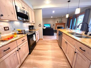 Fridge, microwave, oven, dishwasher - Park Place Pine Condo • Walk to Main St. • Near Snowflake Lift • Hot Tubs+Pool (Breckenridge)