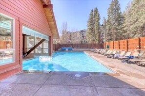 A heated pool - Park Place Pine Condo • Walk to Main St. • Near Snowflake Lift • Hot Tubs+Pool (Breckenridge)