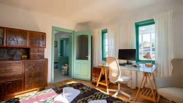 2 slaapkamers, een strijkplank/strijkijzer, wifi, beddengoed