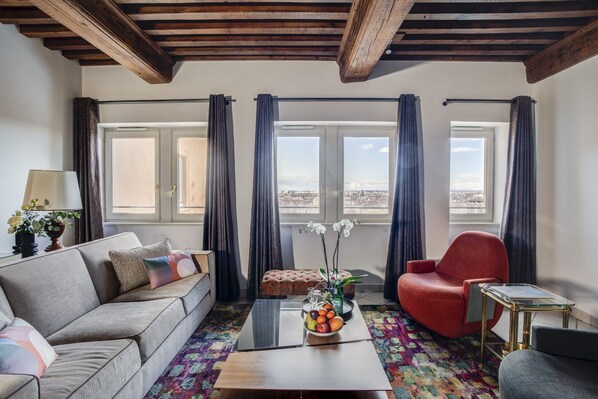 Living area - Appartement Saint-paul - Vue Imprenable Lyon (Lyon)