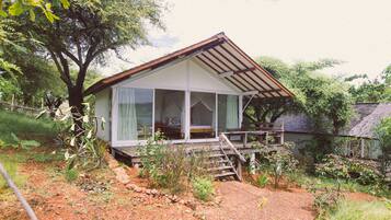 Kamar Double atau Twin Deluks, pemandangan kebun (Hill Side Bungalow) | 1 kamar tidur dan seprai linen