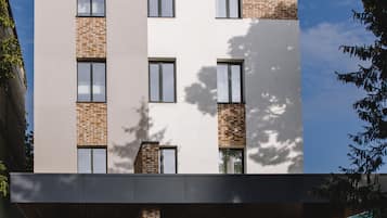 Façana frontal de l'allotjament