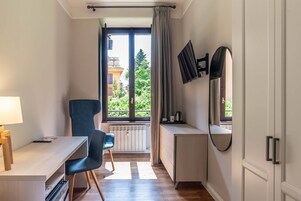 Classic-herbergi | Ofnæmisprófaður sængurfatnaður, dúnsængur, míníbar