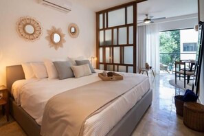 豪華公寓, 1 張特大雙人床和 1 張沙發床, 可使用泳池 | 熨斗/熨衣板、免費無線上網