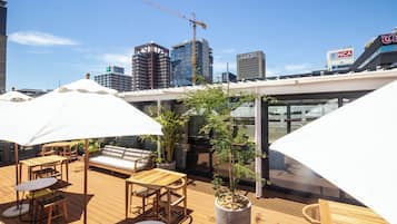 Studio, 1 Bedroom, City View | Terrace/patio