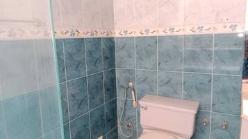 Shower, bidet, towels