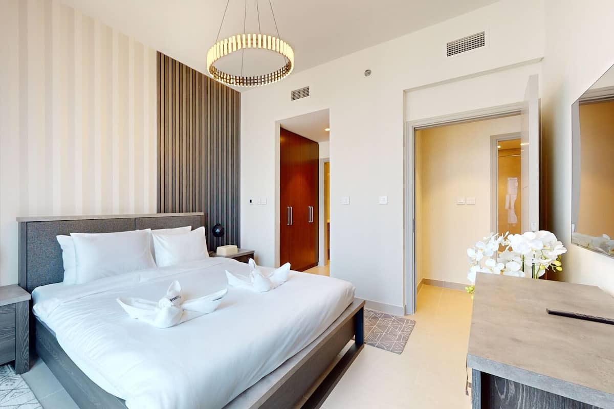 Apartamento, 2 habitaciones, acceso a la piscina | 7 dormitorios y ropa de cama